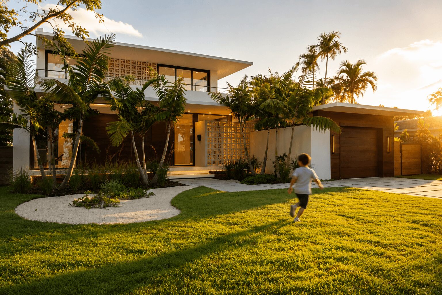 Greenbrier Residence image with running child in the yard